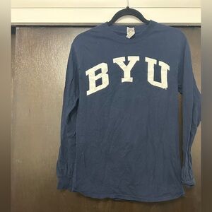 Gildan Navy Blue Long Sleeve Shirt